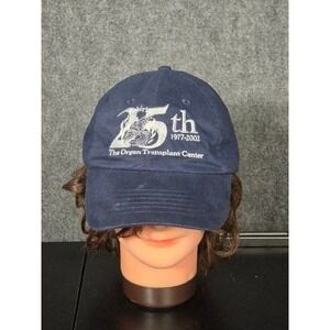VTG The Organ Transplant Center 25th Anniversary Navy Blue Baseball Cap Hat Mens